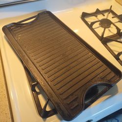 Cast Iron BBQ Open Fire Griddle Pan Plancha