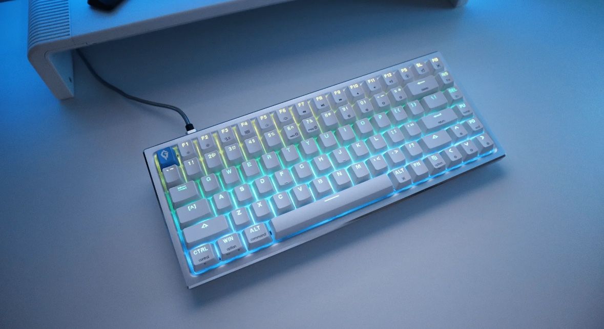 White Gaming Keyboard Mechanical