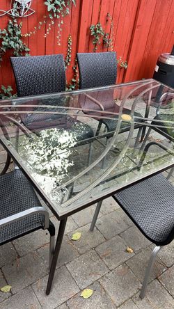 Patio table and chairs