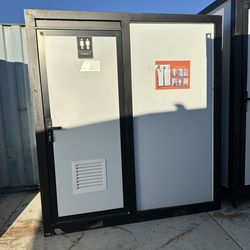 Brand new portable bathroom with sink , toilet and shower