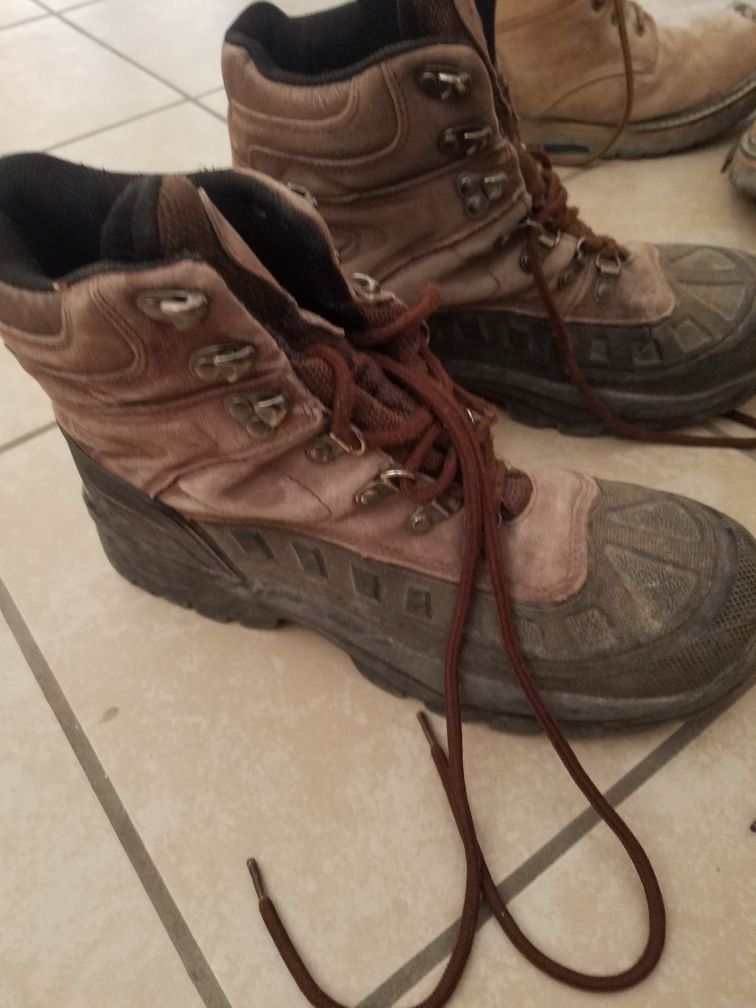 Men's size 10 work construction hiking boots, 20 each or all for 30