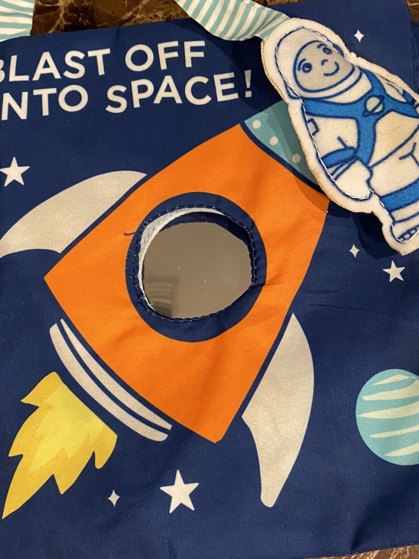 Carter’s Plush Space Book - blast off into space baby book