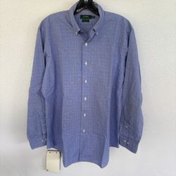 Ralph Lauren Men's Blue button down Shirt, size 15.5, 32/33
