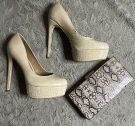 Heels + Clutch 