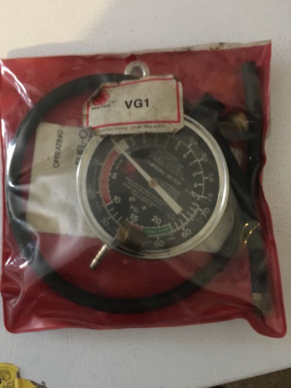 Matco fuel pressure vacuum leak tester gauge compound meter. VG1. for