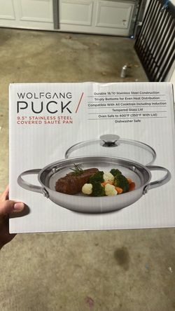 New in box 9.5 stainless steel covered sauté pan
