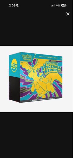 ASCENDED HEROS ETB POKÉMON $100