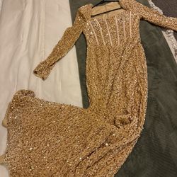 Gold Sequin Dress (medium) 