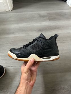 Jordan 4 IV Laser Black Gum 2018 C12970-001 Size 7Y