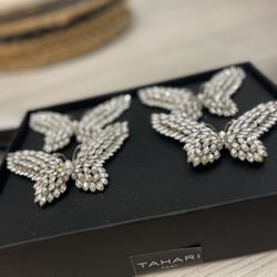 Butterfly rhinestone napkin rings