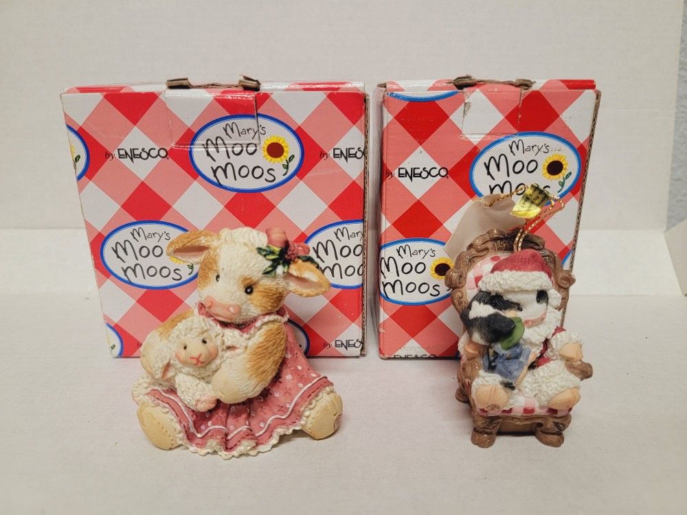 Marys MOO MOO Cow Figurines Christmas