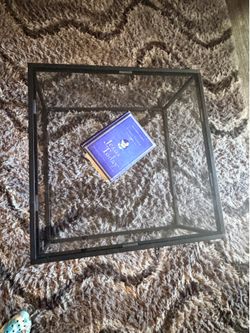 Glass coffee table