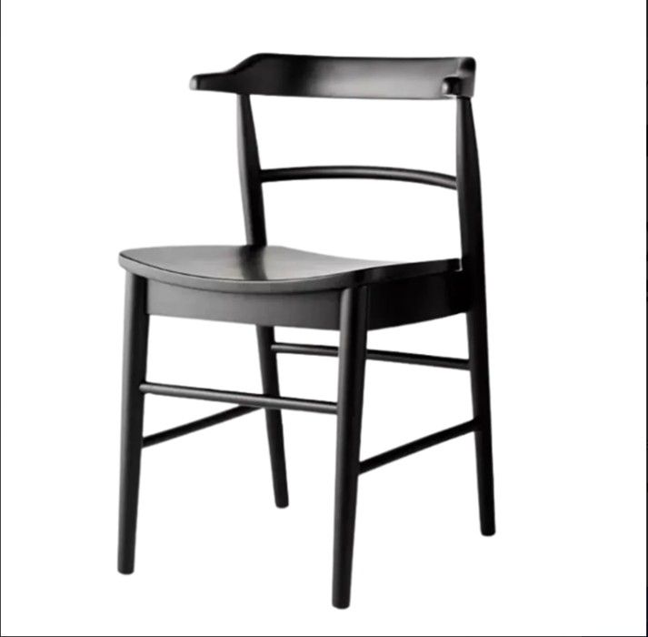 Kaysville" 24" Counter Height Barstool- Curved Back Wood-(Black Color)- Threshold w/ Studio McGee