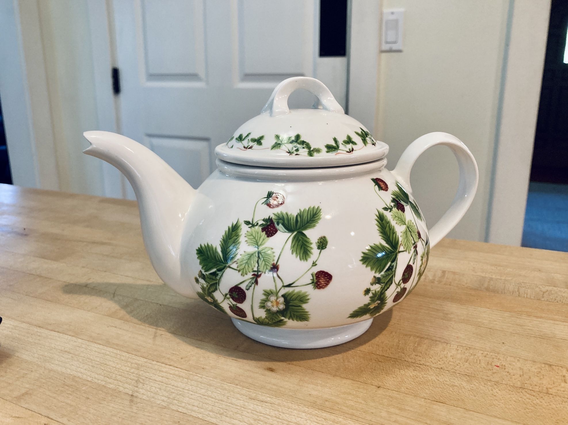 Portmeirion Summer Strawberry Teapot 1980s