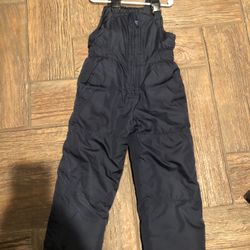 Black Snowbibs Toddler Size 3