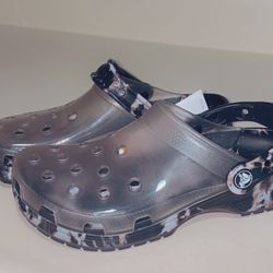 Translucent Bleach Dye Crocs 