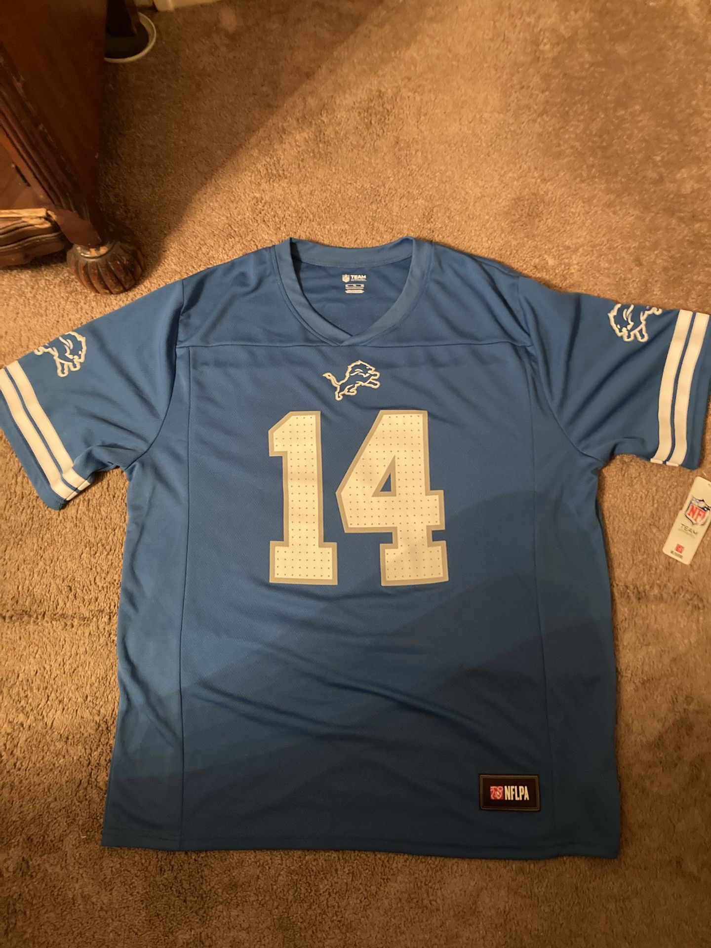 Detroit Lions St. Brown #14 Jersey By NFL Team Apparel Sizes Large, X large, & XX Large