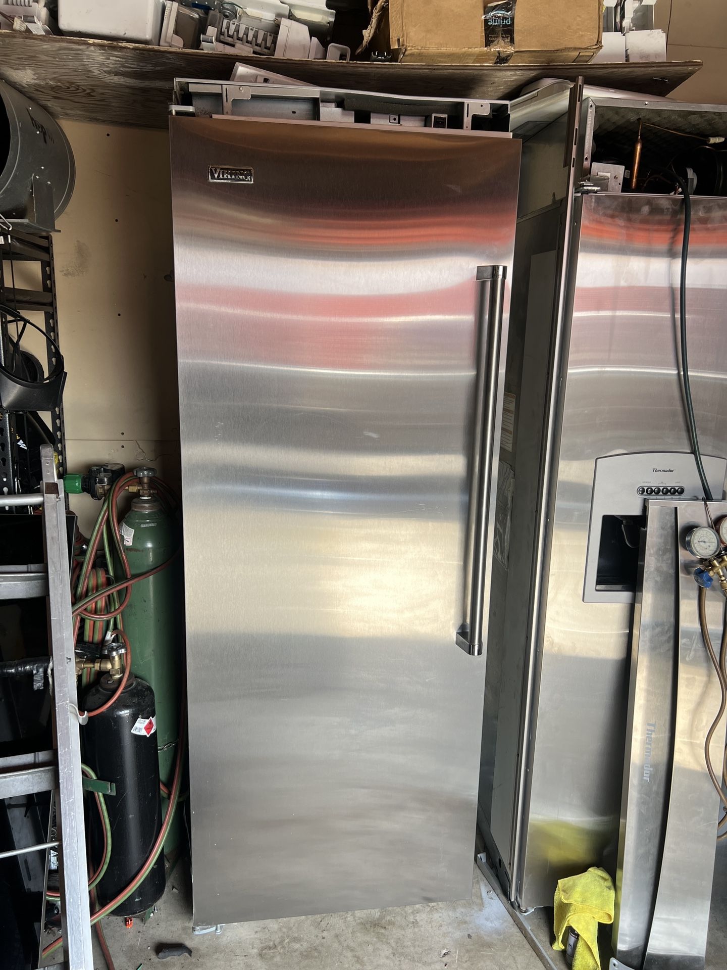 Viking Stainless Steel Refrigerator ( Sold As Pictured