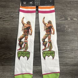 Men’s WWF WWE Ultimate Warrior Socks Size  6-13