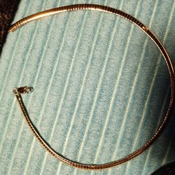 Double Sided Omega Necklace 16 Inch 