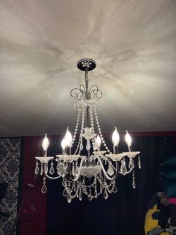 Crystal Chandelier 6-Light Candle Style
