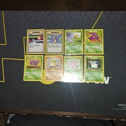 8 Vintage Pokémon Cards