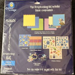 Walt Disney World Florida Vacation Scrapbooking Kit New