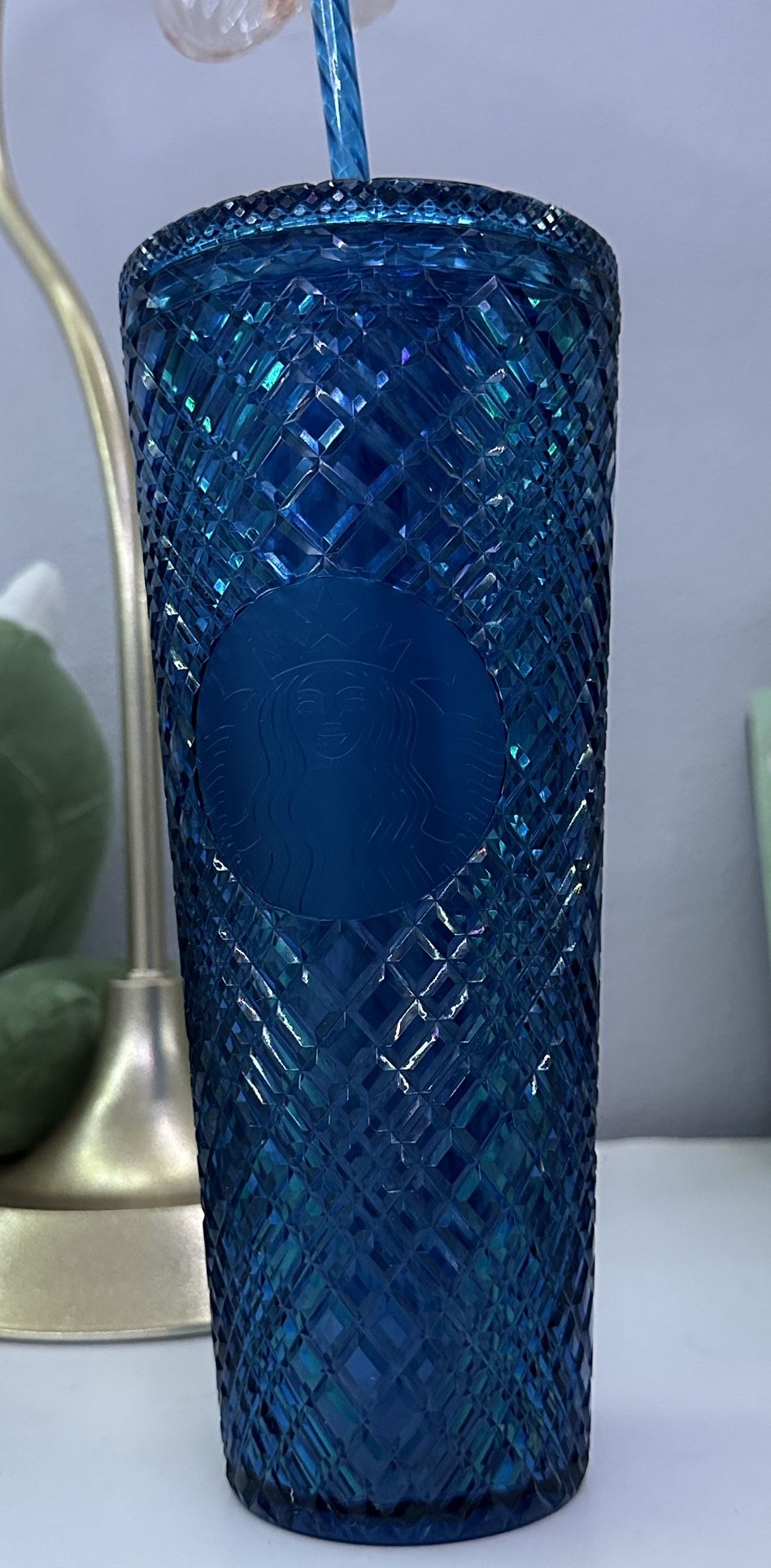 Dark Blue Starbucks Cup