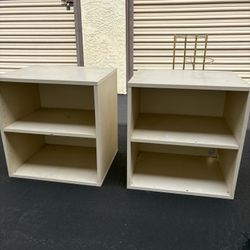 Stackable Shelving - White Particle Board