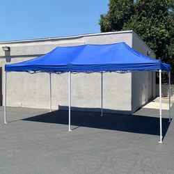 (NEW) $185 Heavy Duty 10x20 ft Ez Popup Canopy Tent Instant Shade w/ Carry Bag Rope Stake, 4 Colors