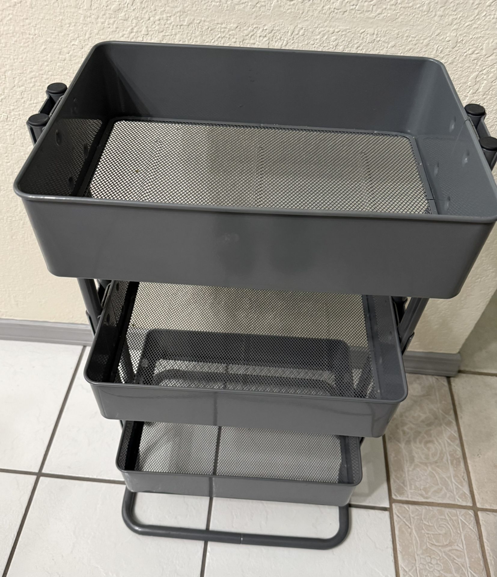 Metal Utility Organizer Cart