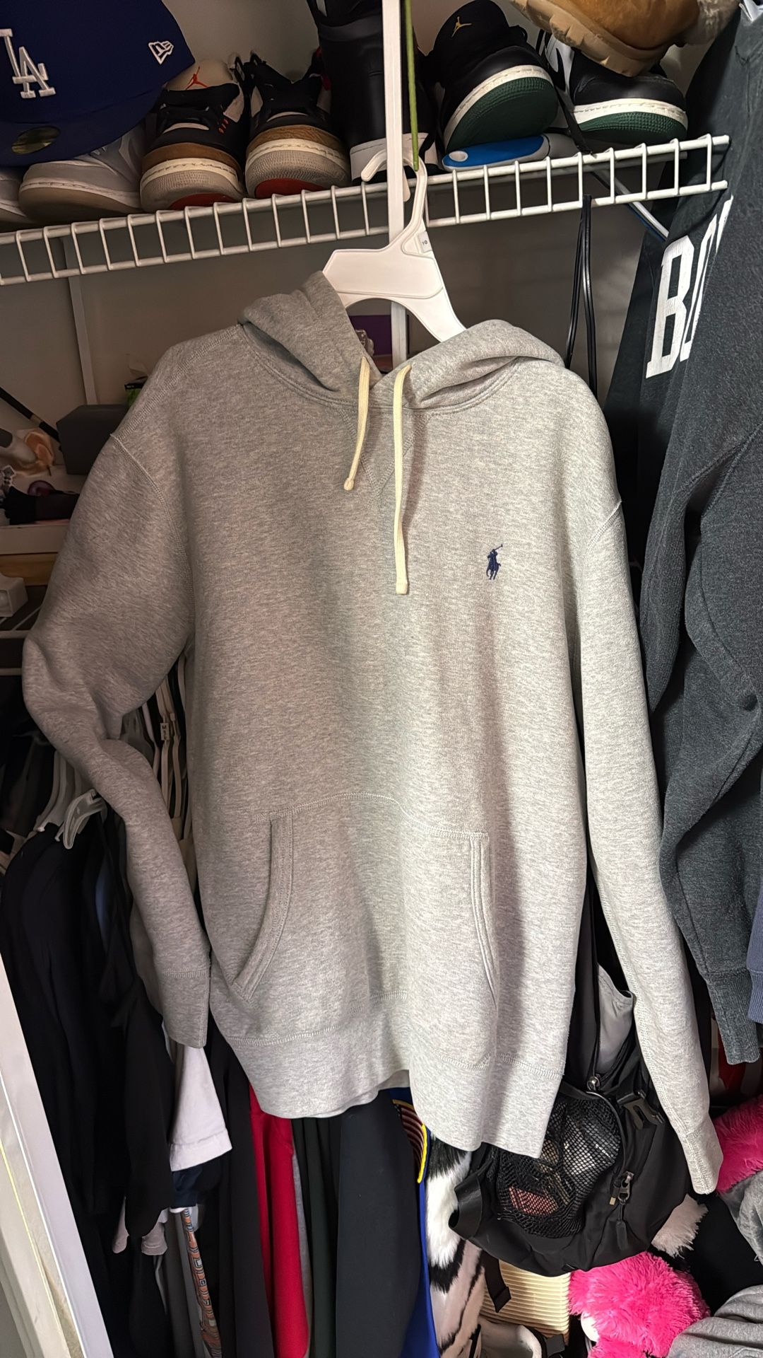 Polo Hoodie Grey 