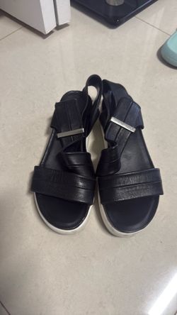 Black sandals shoes