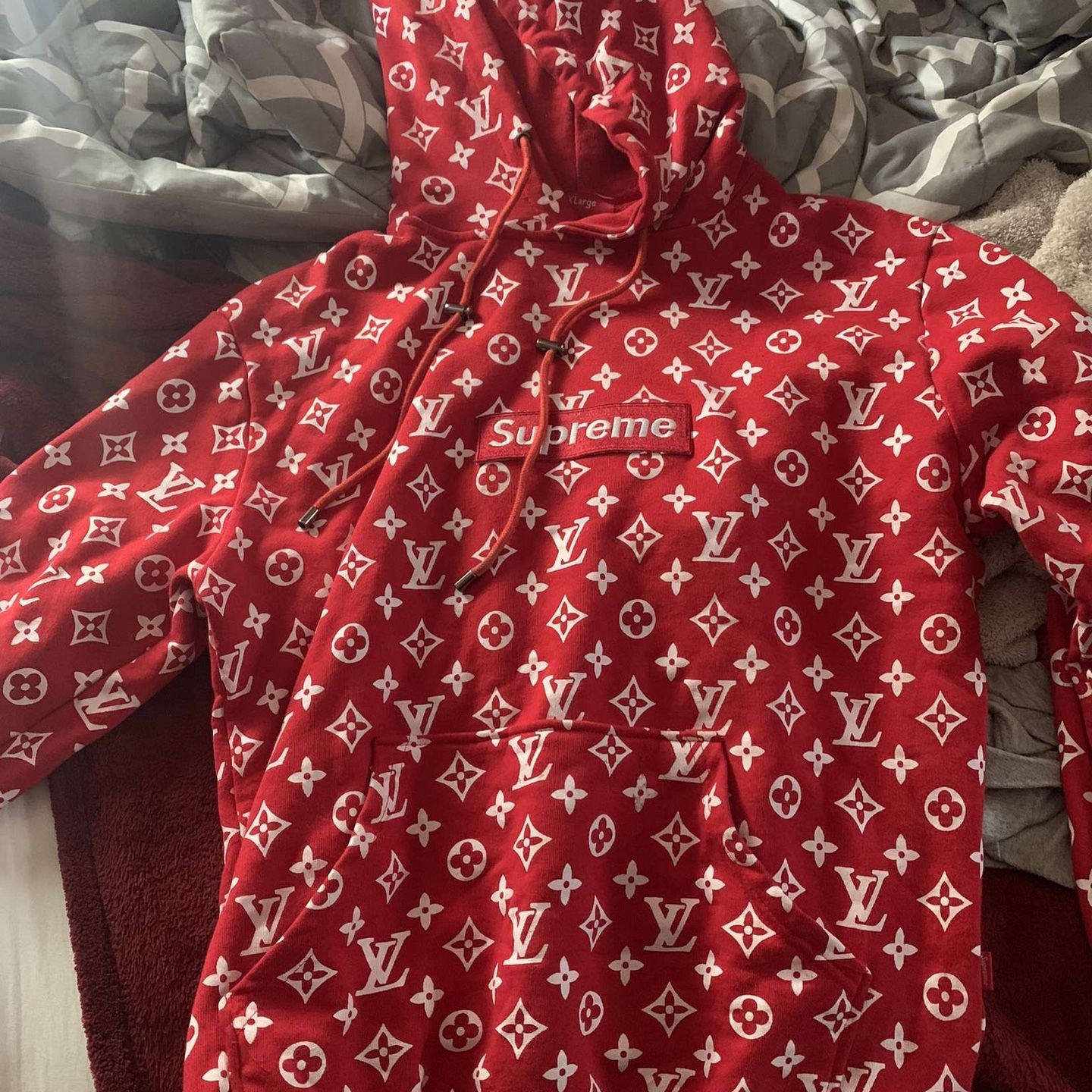 Supreme  Supreme x Louis Vuitton Box Logo Hooded Sweatshirt