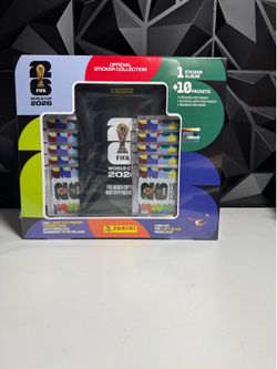 26 Panini FIFA Word Cup Soccer Trading Cards Official Sticker Collection Box