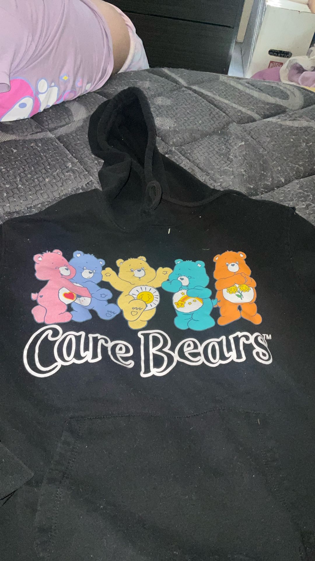 Size small care Bears hooded sweatshirt, good condition no tears no rips no stains