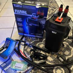 Fluval 207 Aquarium Canister Filter Like New Freshwater Or Saltwater 