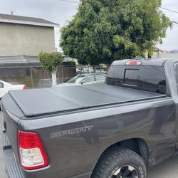 5.7ft Dodge Ram Hard Tri Fold Cover For 2009 To 2025