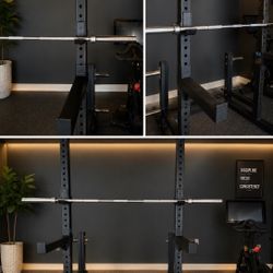 Adjustable Squat Rack / Power Rack with 45 lb Olympic Bar