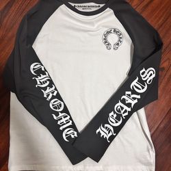 Grey chrome hearts horseshoe long sleeve 