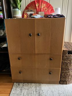 Tiger oak dresser
