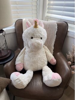 RARE Animal Adventure Jumbo 38" Unicorn Plush White Pink Target Exclusive 2019