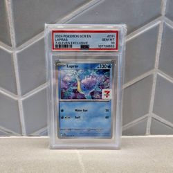 Pokemon Stellar Crown 7-Eleven SE Asia Exclusive Lapras Promo 031 PSA 10!