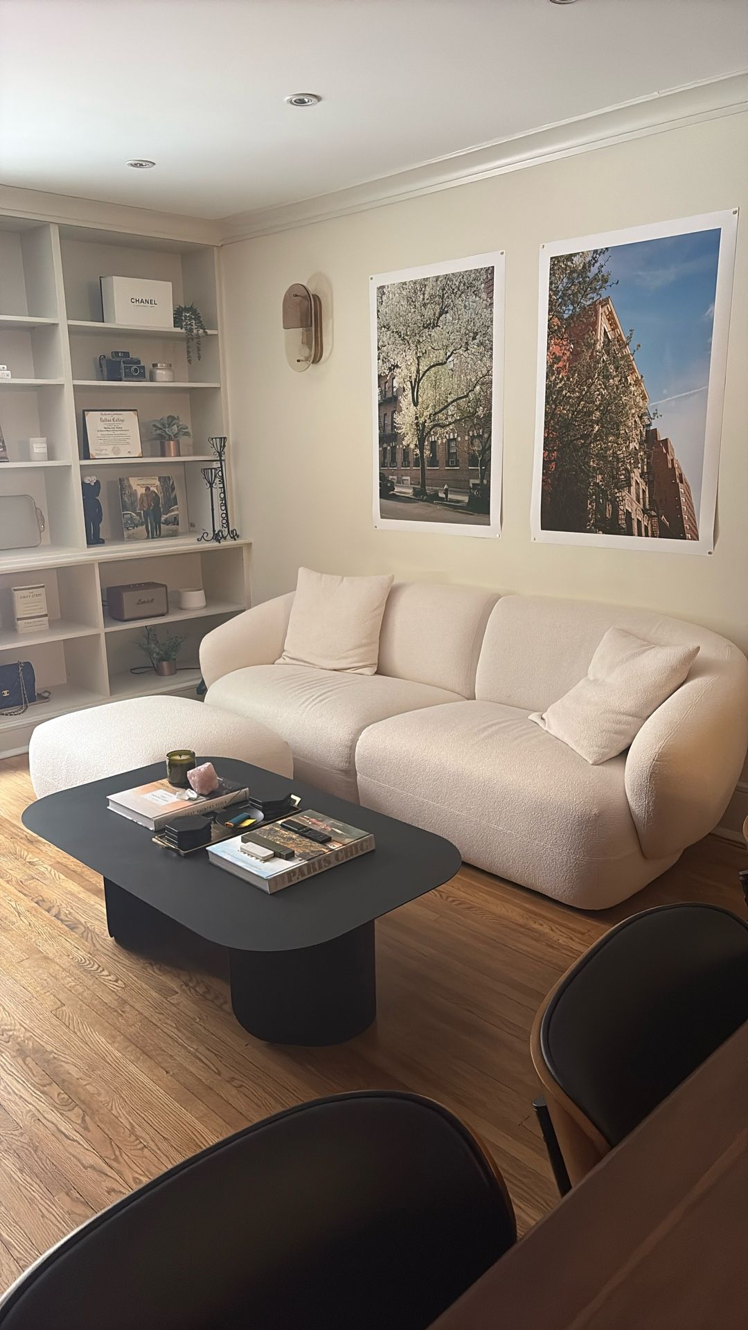 White Castlrey Couch With Ottoman