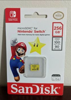 Nintendo switch memory card