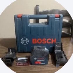 Bosch 65 ft. Cross Line Laser Level with Plumb Points Self Leveling
