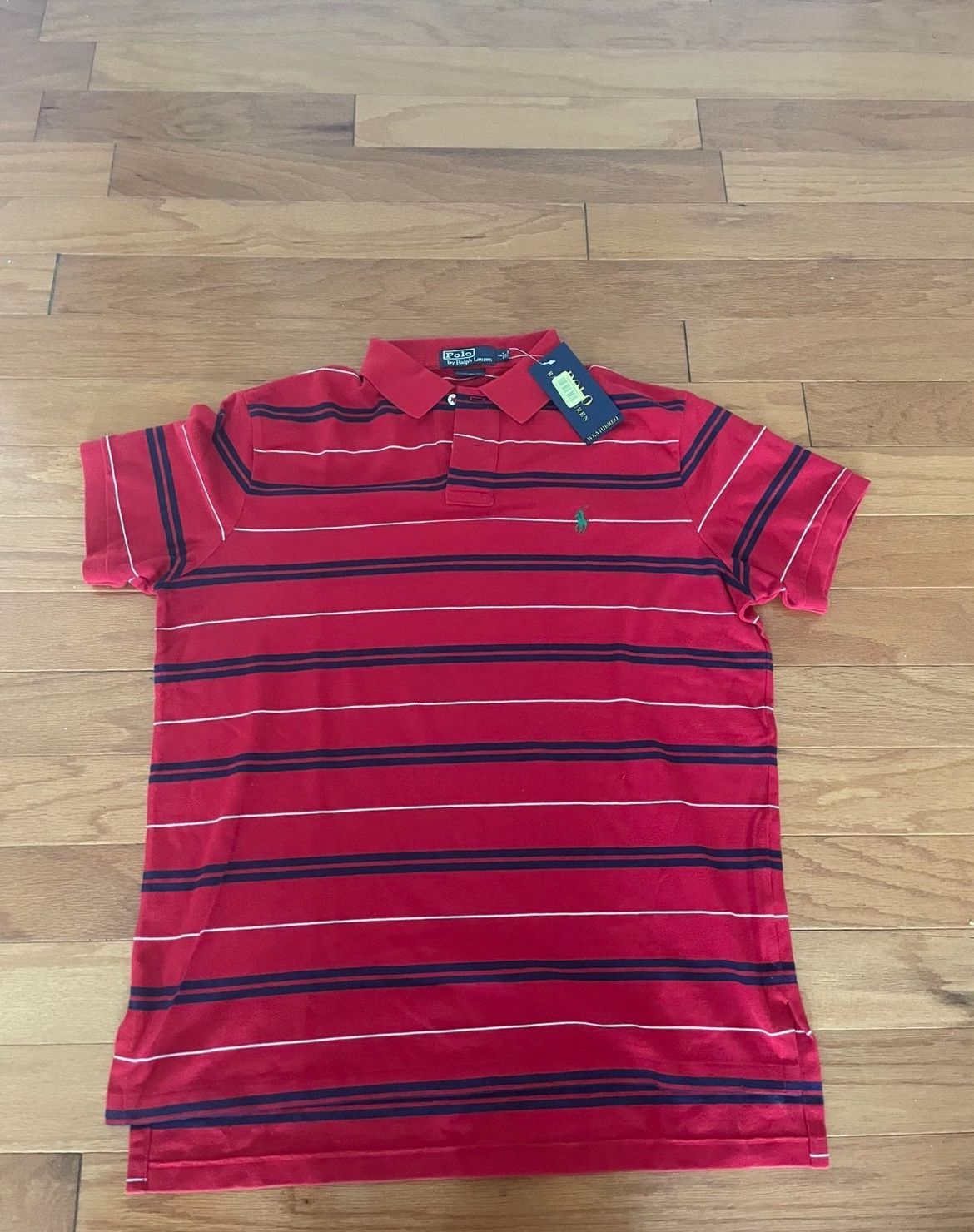 Polo Ralph Lauren The Iconic Mesh Knit Vintage Polo Shirt Size L