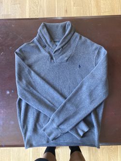 Grey Polo Sweater (Small)