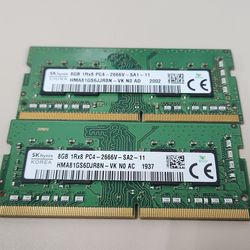 2x8gb DDR4 2600 SODIMM Laptop Ram