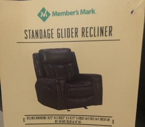 Member's mark online standage leather recliner